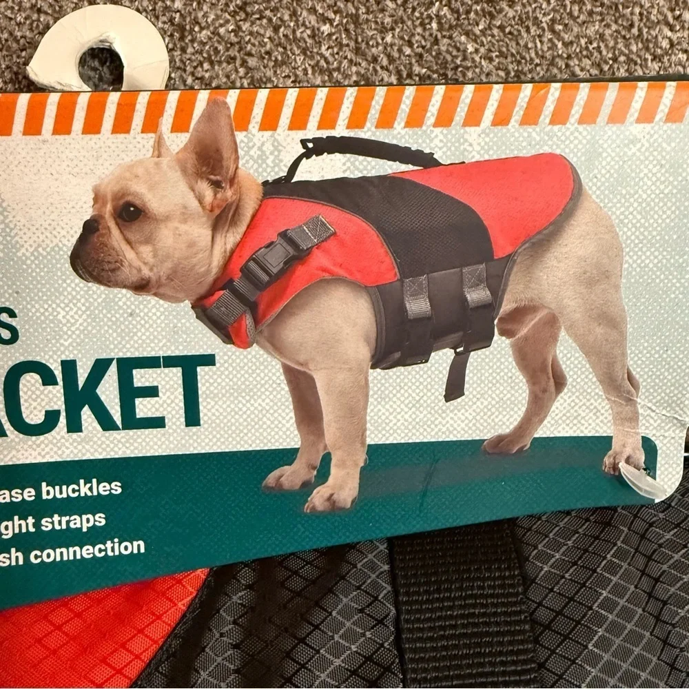 NWT NorEast Outdoors Flotation Vest for dogs harness jacket size large (90-120#)
